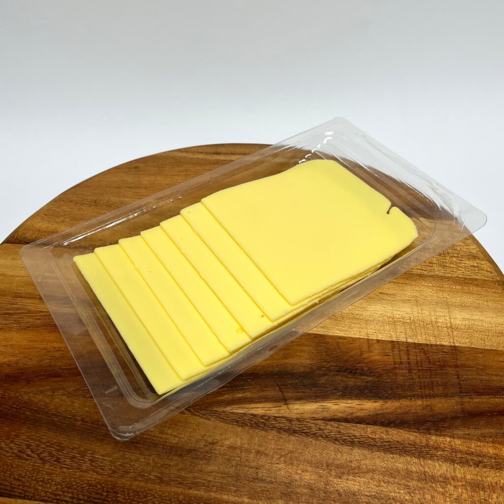 Opened packaging of Original slices vegan cheese by Violife